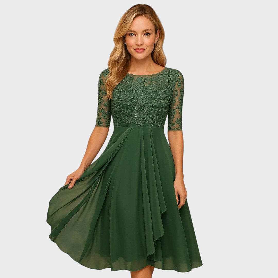 Gabhi | Midi-Kleid mit Spitzen-Details