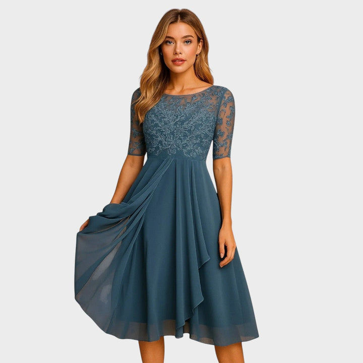 Gabhi | Midi-Kleid mit Spitzen-Details