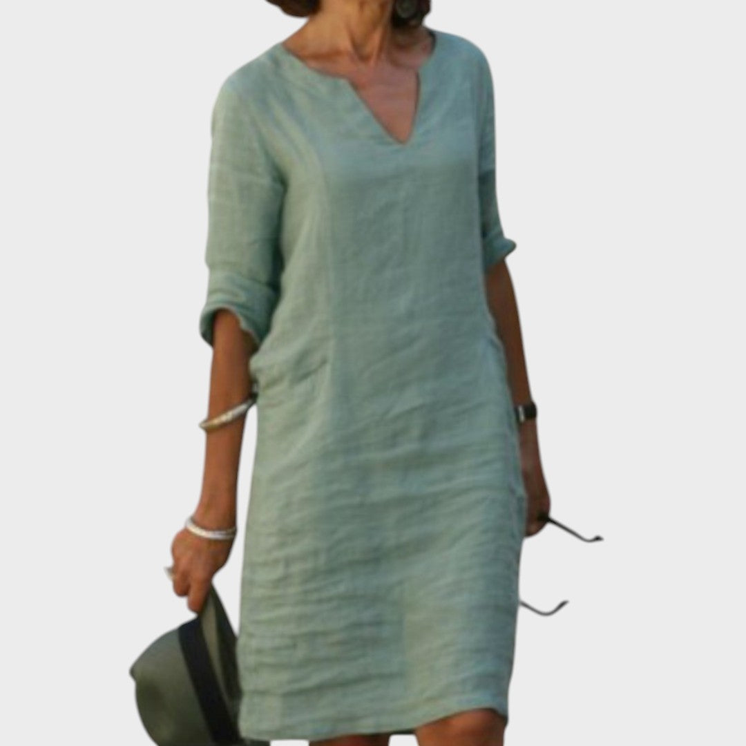 Josette | Elegantes Kleid mit V-Ausschnitt