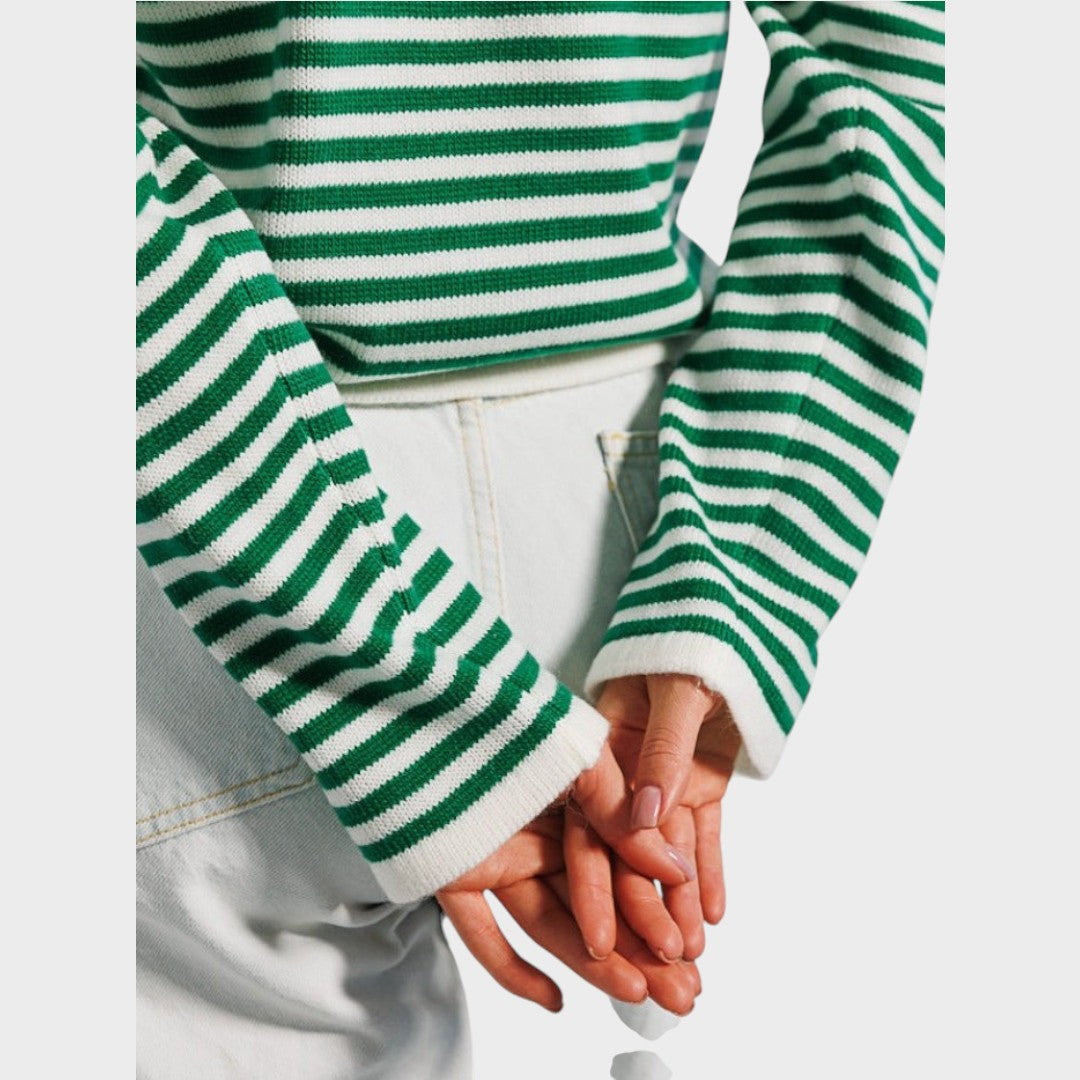 Francisca | Langärmliger gestreifter Pullover