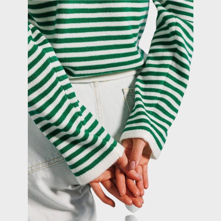 Francisca | Langärmliger gestreifter Pullover