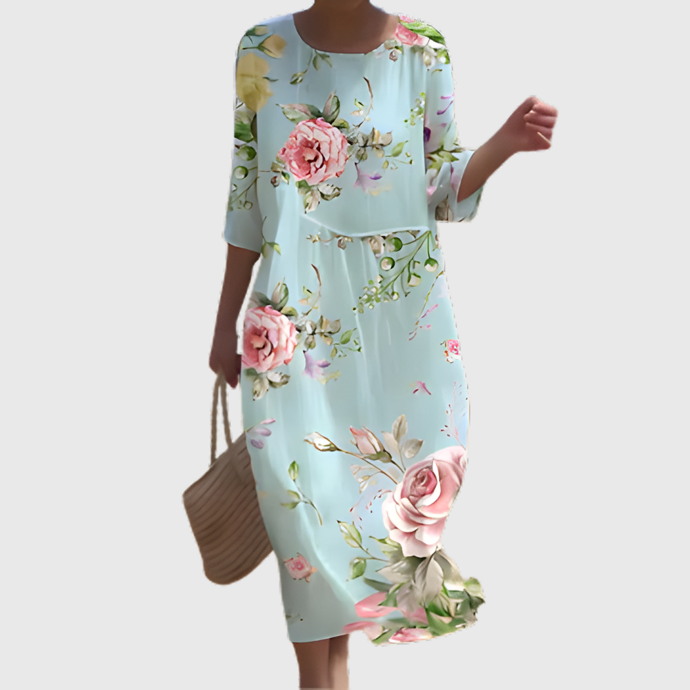 Elisa | Fließendes langes Kleid für Damen