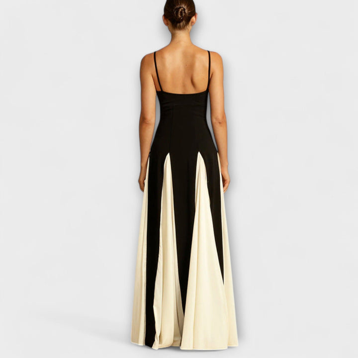 Ember | Klassisches A-Linien Maxikleid mit Tüllpaneelen