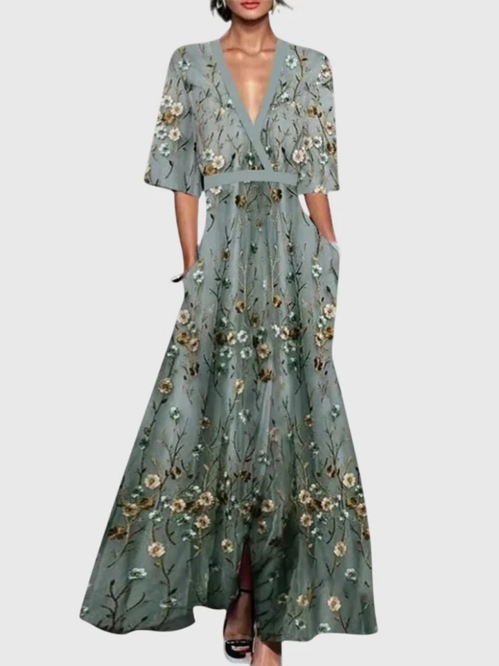Christelle | Elegantes Frühlings-Maxikleid