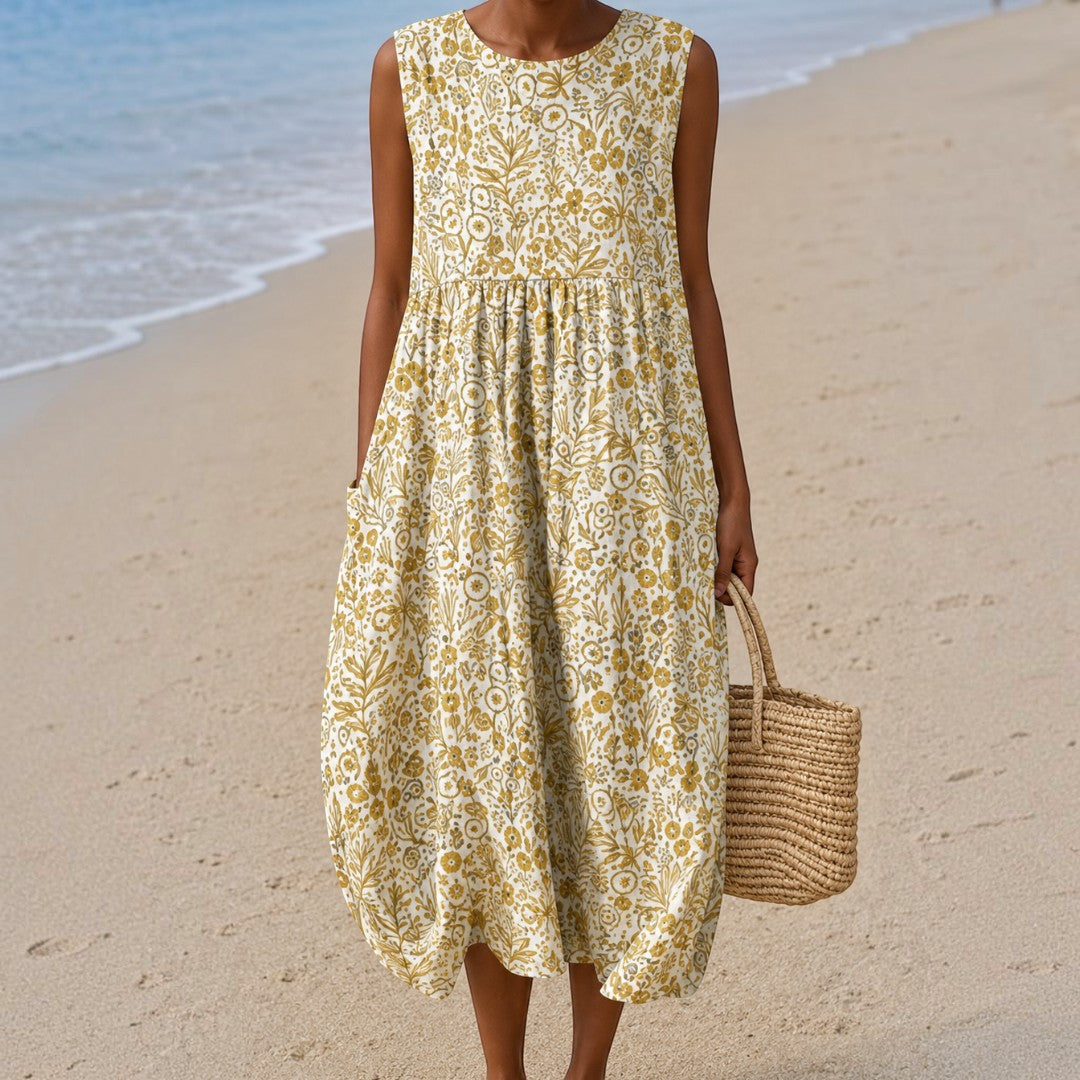 Lucy | Lockeres Strandkleid mit Print