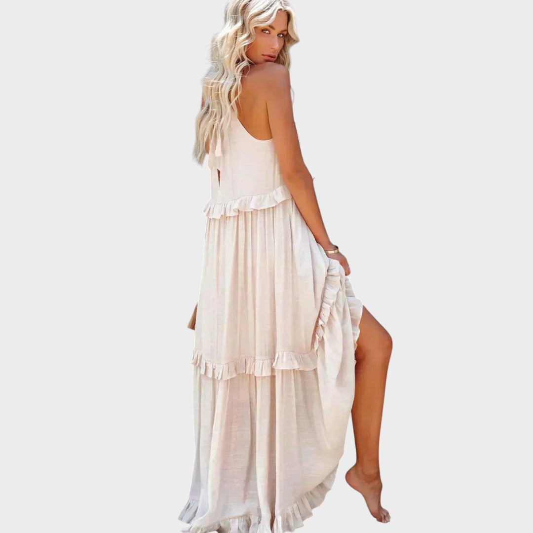 Landry | Ärmelloses Kleid mit Rüschendetails