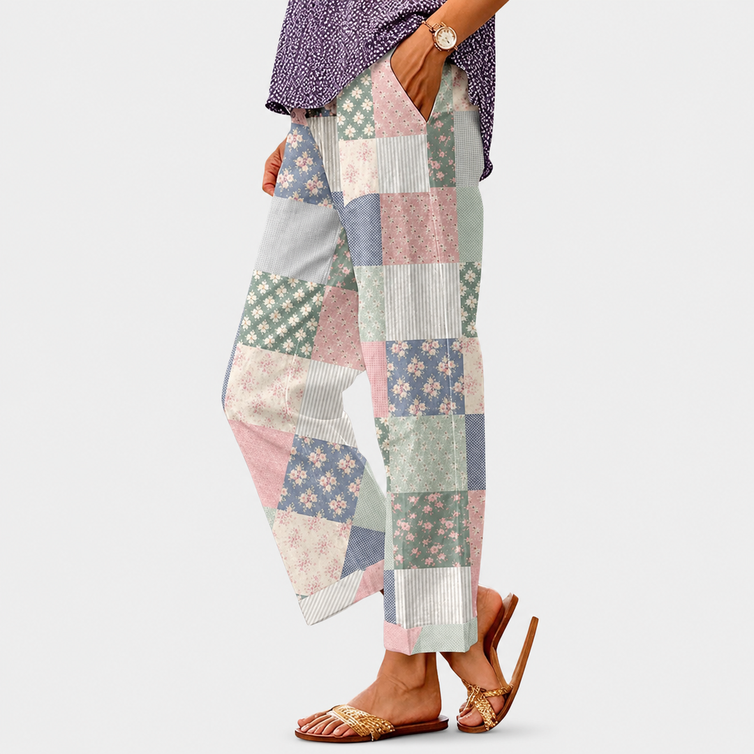 Adele | Bedruckte Sommerhose im Boho-Stil