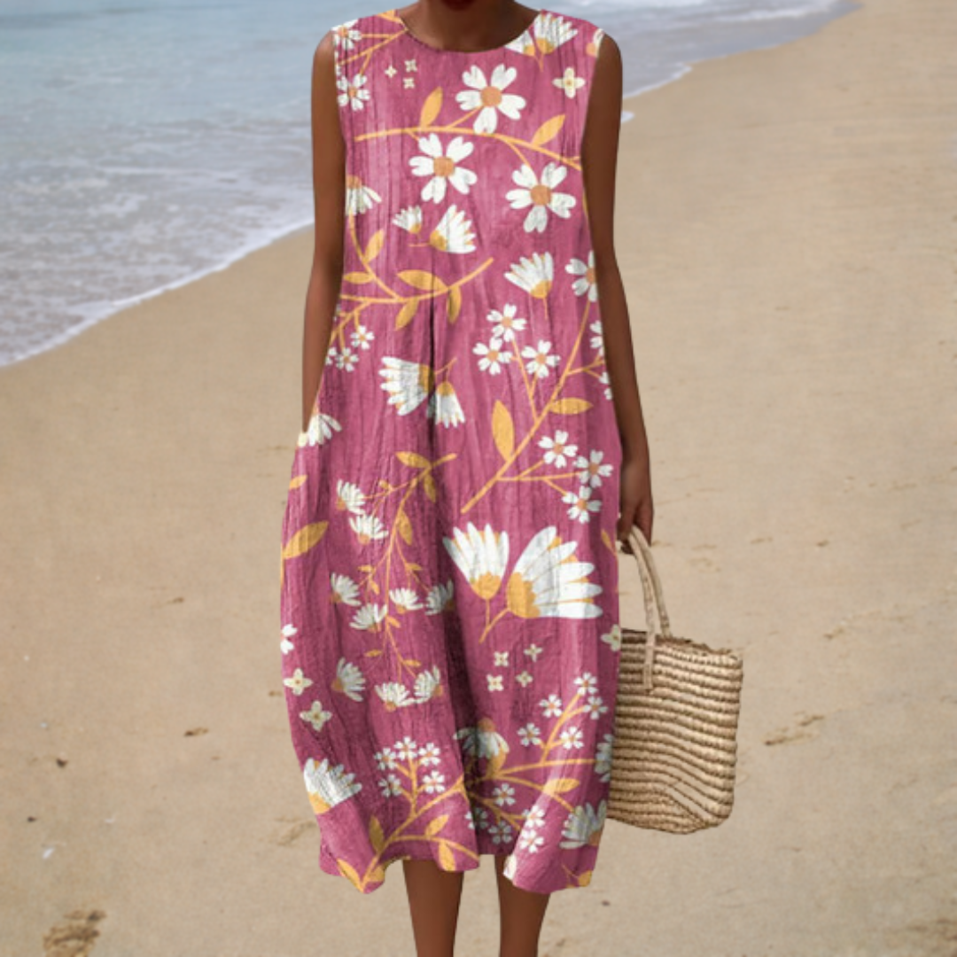 Bequemes Ärmelloses Sommerkleid