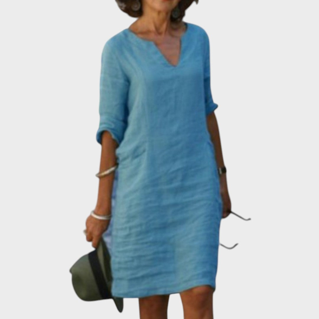 Josette | Elegantes Kleid mit V-Ausschnitt