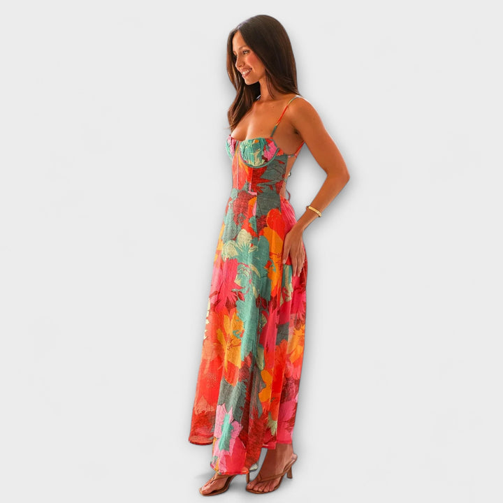 Audrey | Blumenmuster Kleid für Frauen - Stilvoll und Ansprechend