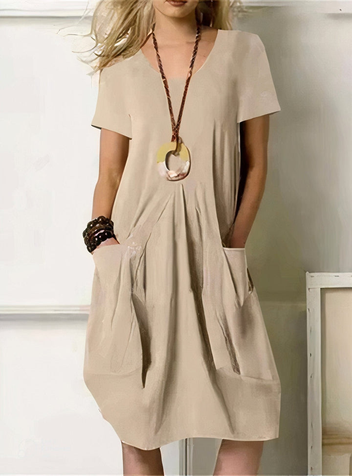 Oriane | Fluid Casual Maxi-Kleid