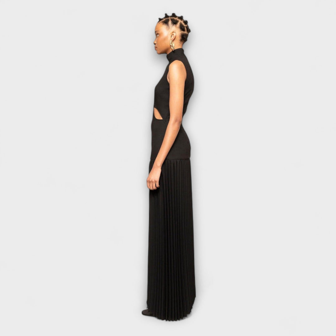Kristen | Maxikleid mit Falten und Ausschnitten
