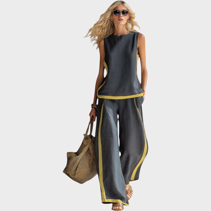 Leila | Elegantes Leinen-Set