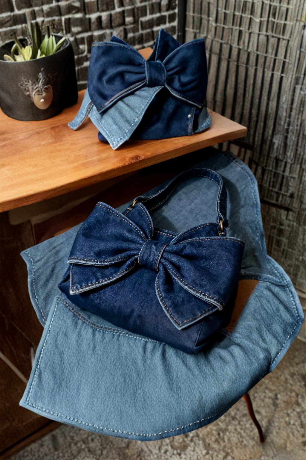 Helene - Retro-Tasche mit Schleife