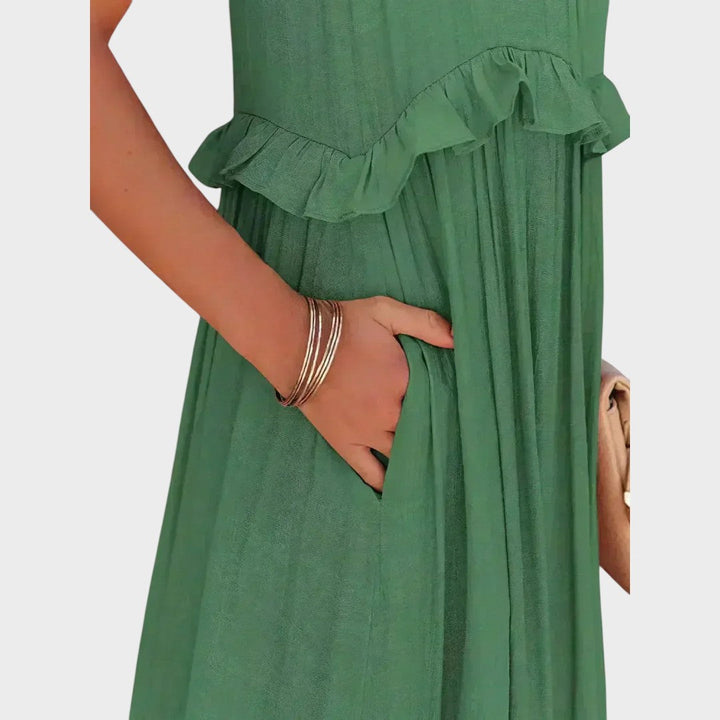 Landry | Ärmelloses Kleid mit Rüschendetails