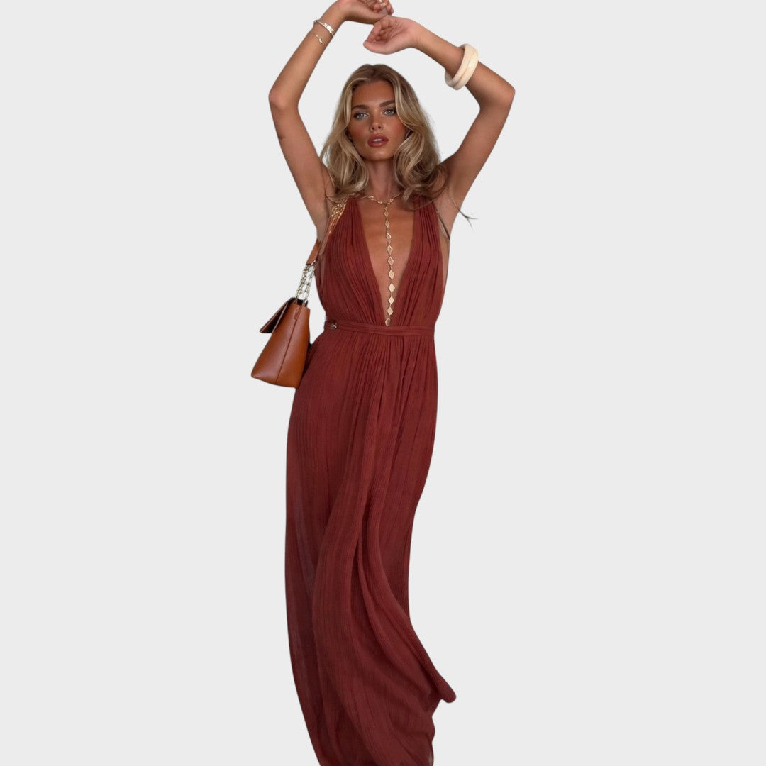 Aveline | Eleganter Jumpsuit mit V-Ausschnitt