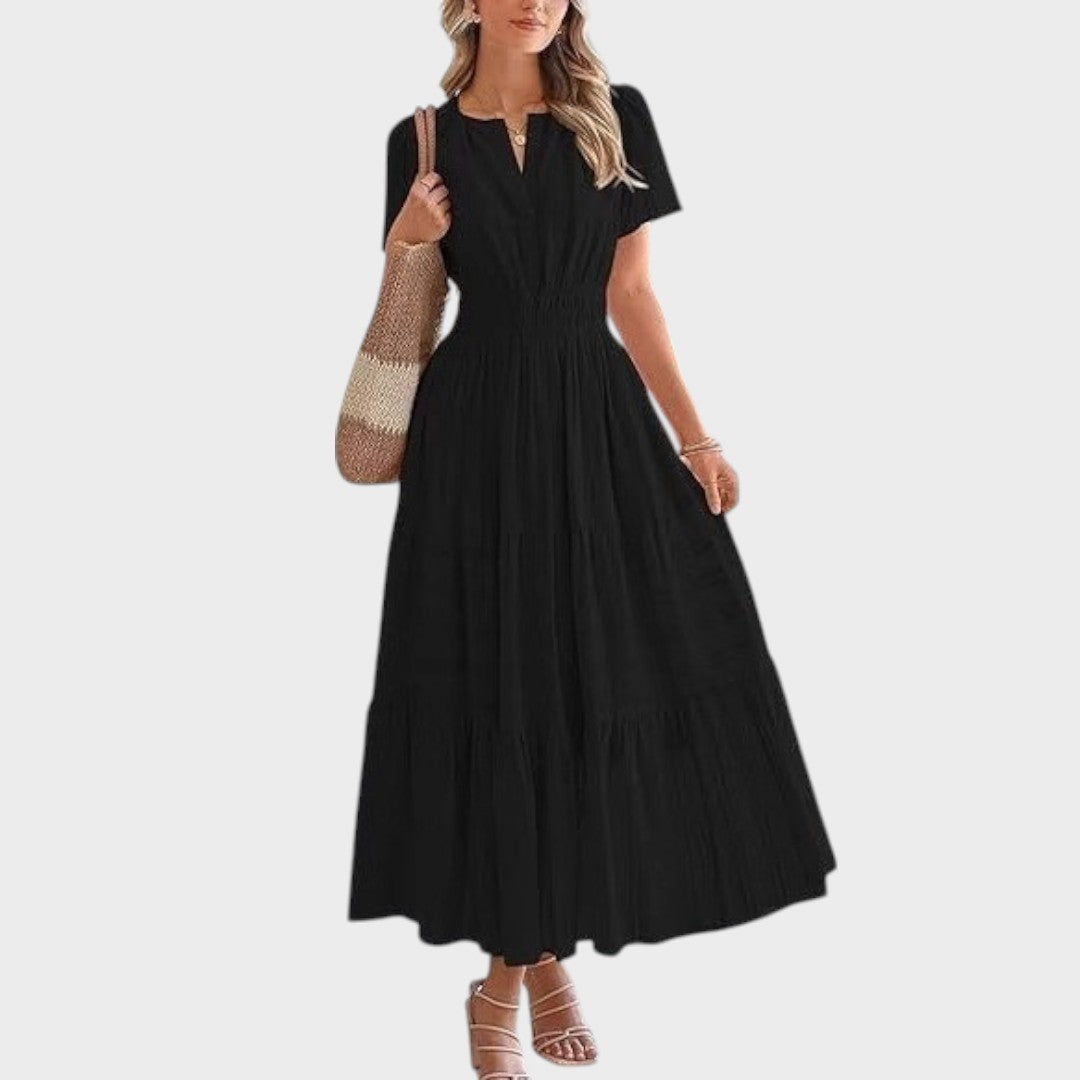 Zaza | Langes Kleid mit elastischem Bund