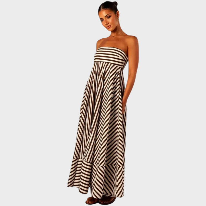 Mira | Trägerloses Maxikleid