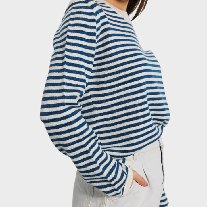 Francisca | Langärmliger gestreifter Pullover