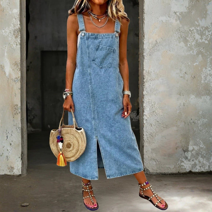 Heidi - Lässiges Denim-Trägerkleid