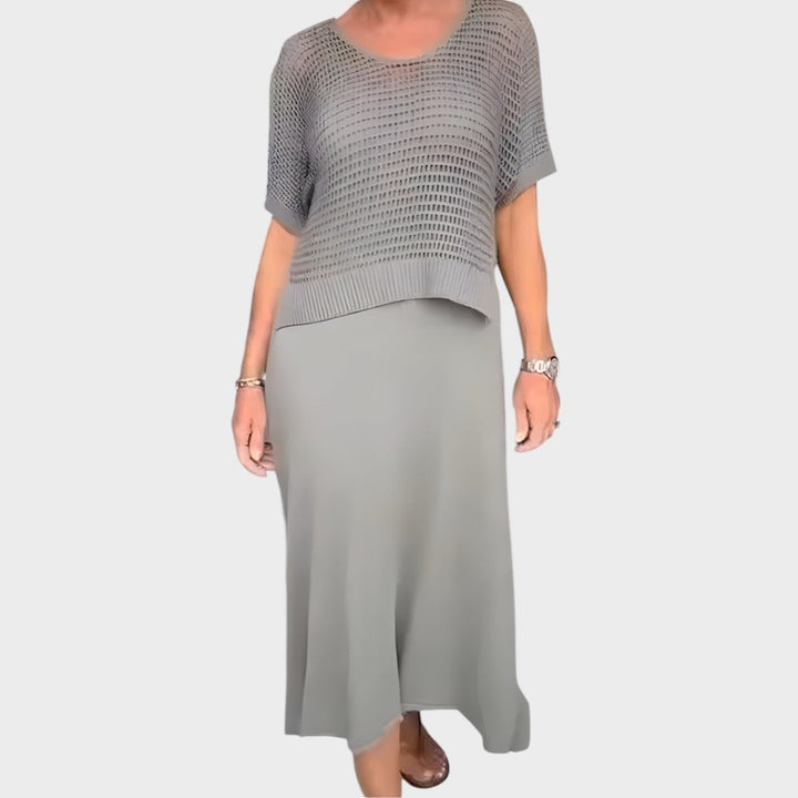 Liza | Kleid mit Strickoberteil
