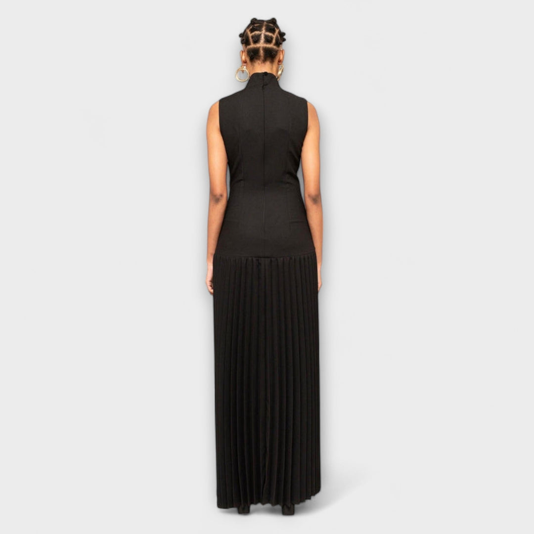 Kristen | Maxikleid mit Falten und Ausschnitten