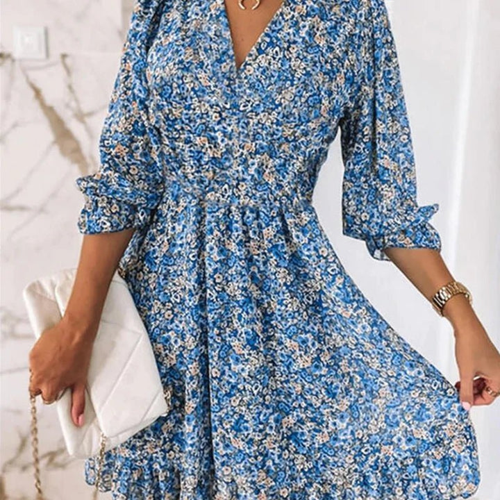 Thessalien | Elegantes Floral Maxi-Kleid