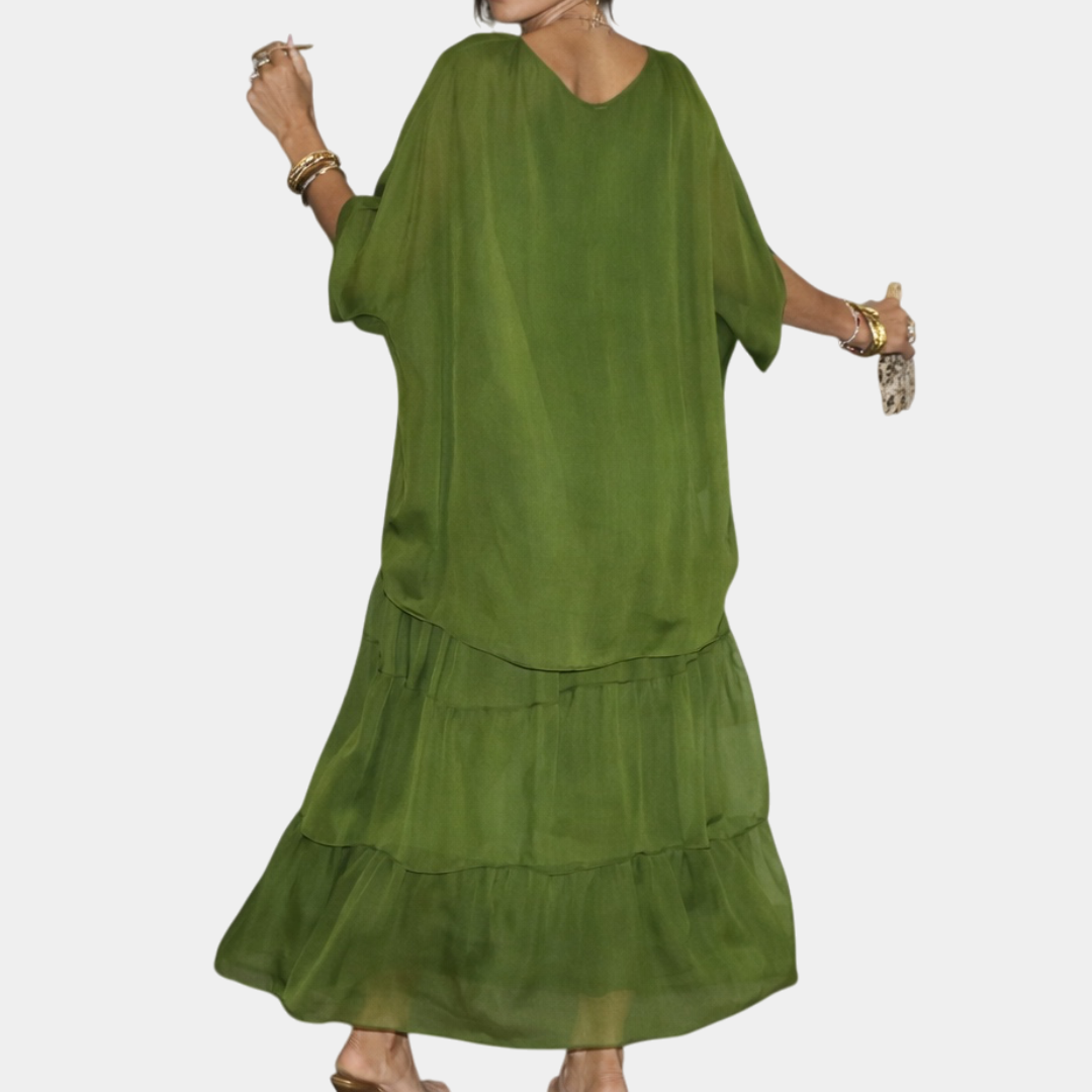 Agnès | Elegantes Fluid Maxi-Kleid