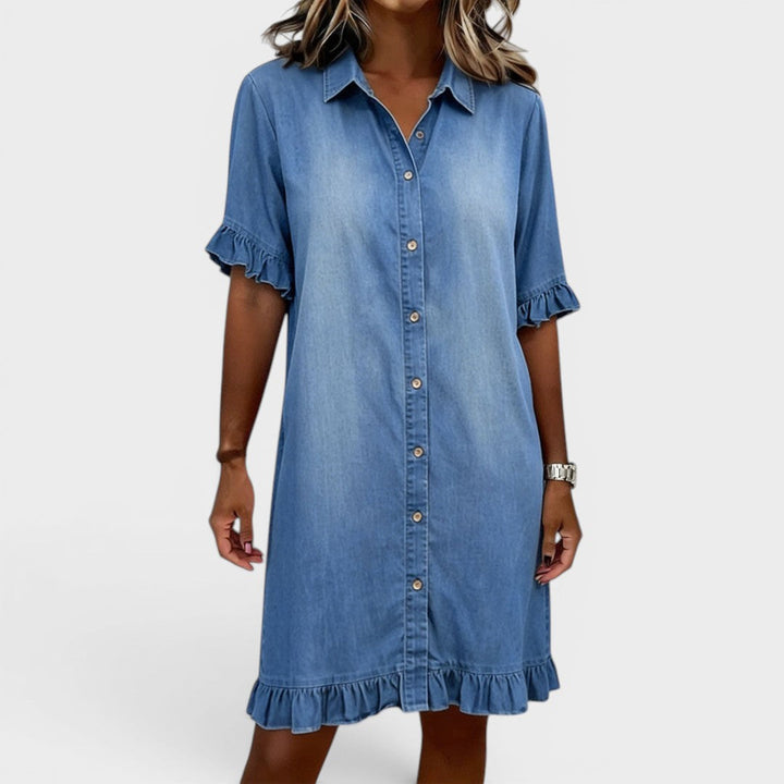 Camille | Elegantes Denim-Kleid