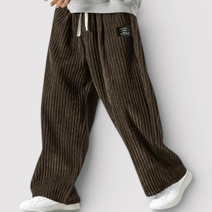 Niels™ | Weite Hose mit Rippenstruktur