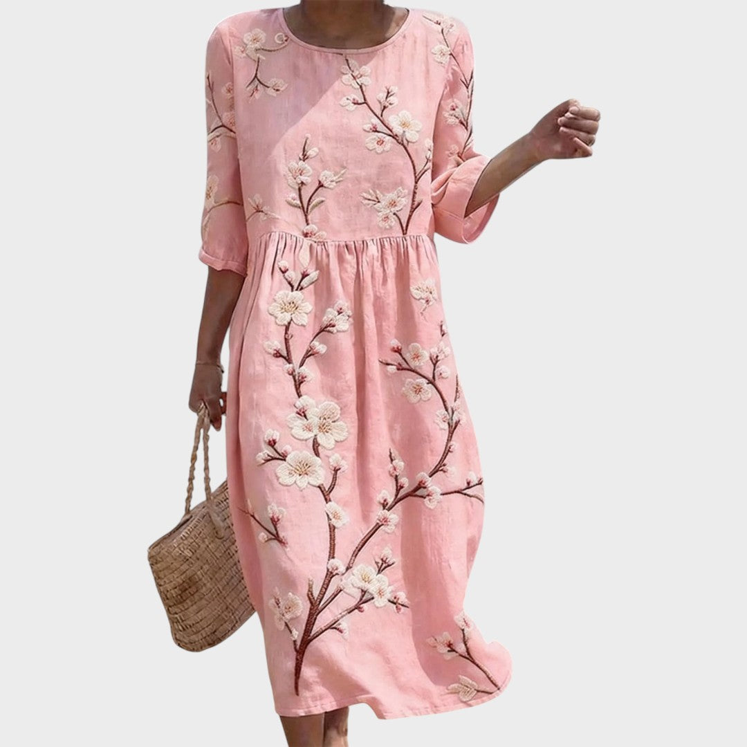 Luna | Lässiges Kleid mit Ellbogenärmeln