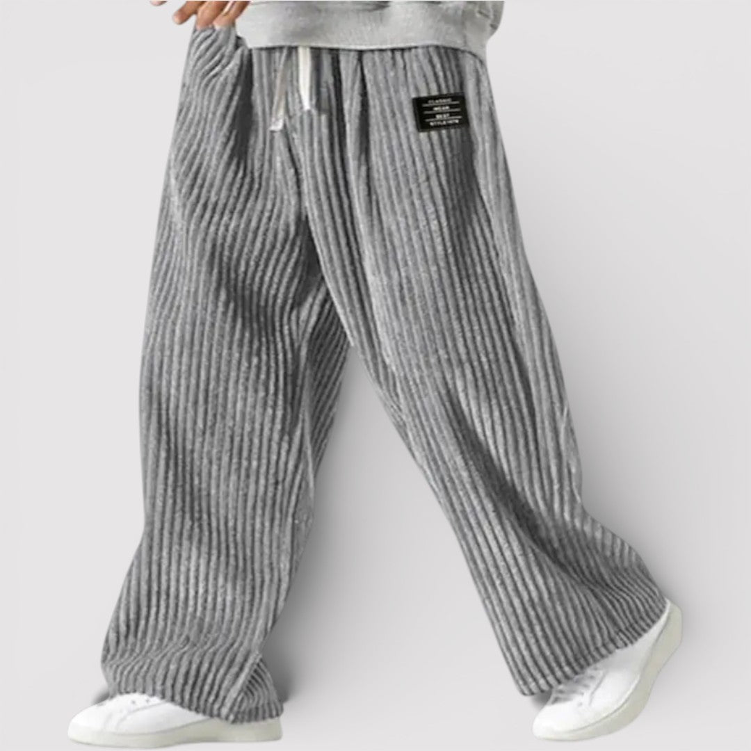 Niels™ | Weite Hose mit Rippenstruktur