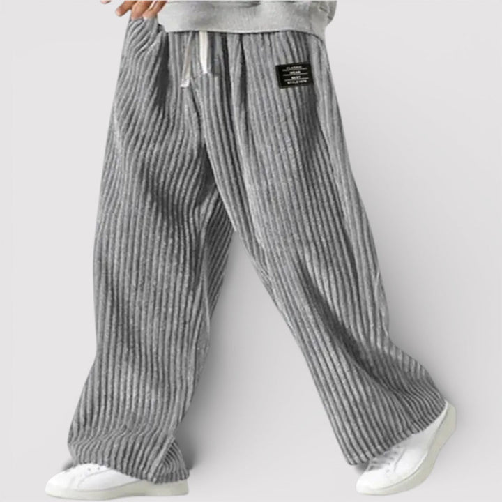 Niels™ | Weite Hose mit Rippenstruktur