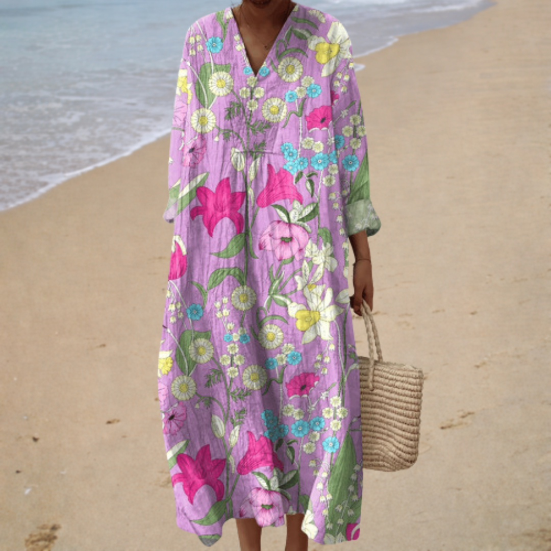Vera | Flatterndes Sommerkleid mit Print