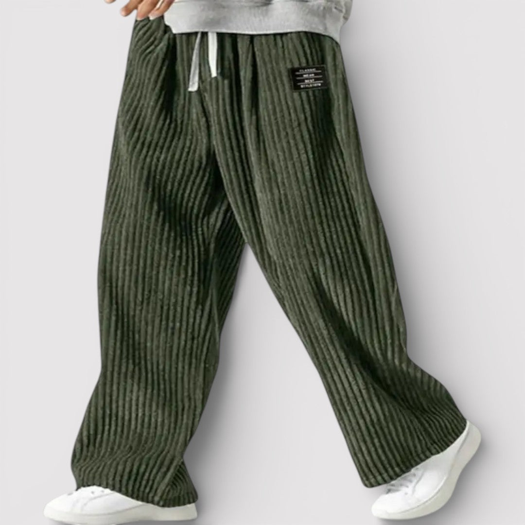 Niels™ | Weite Hose mit Rippenstruktur
