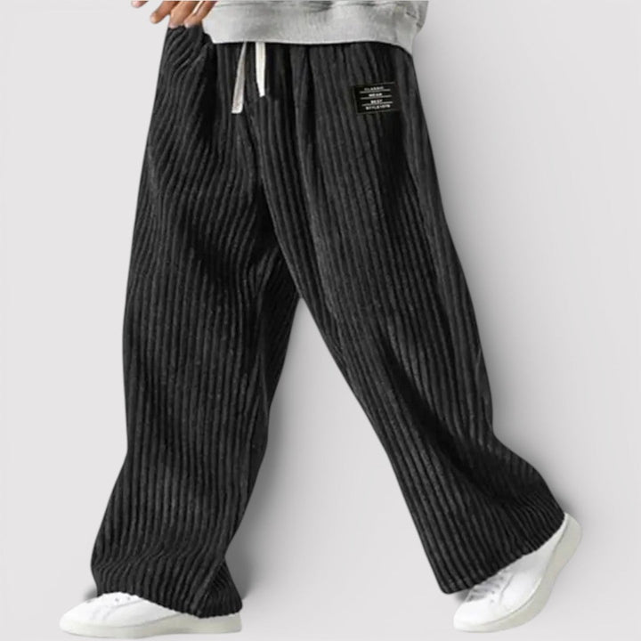 Niels™ | Weite Hose mit Rippenstruktur