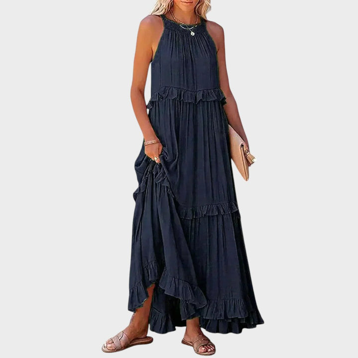 Landry | Ärmelloses Kleid mit Rüschendetails
