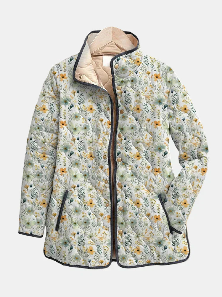 Nola | Wunderschöne floral bedruckte gesteppte Jacke