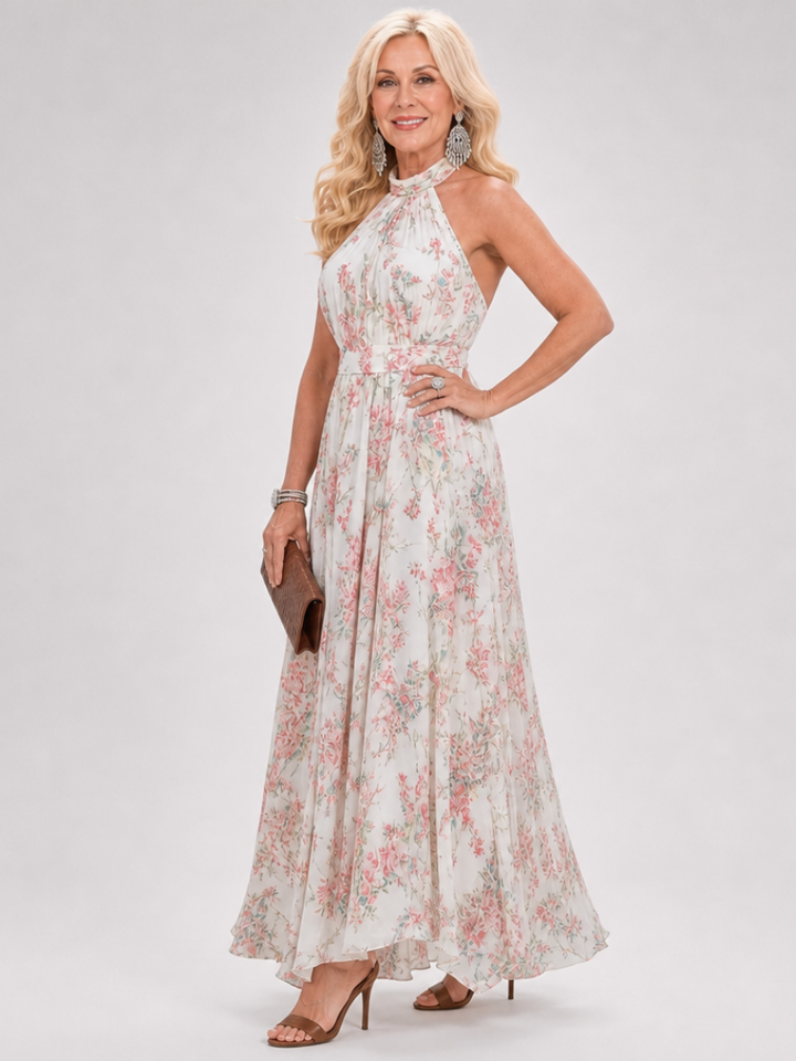 Guinevere | Floral Print Fließendes Midikleid