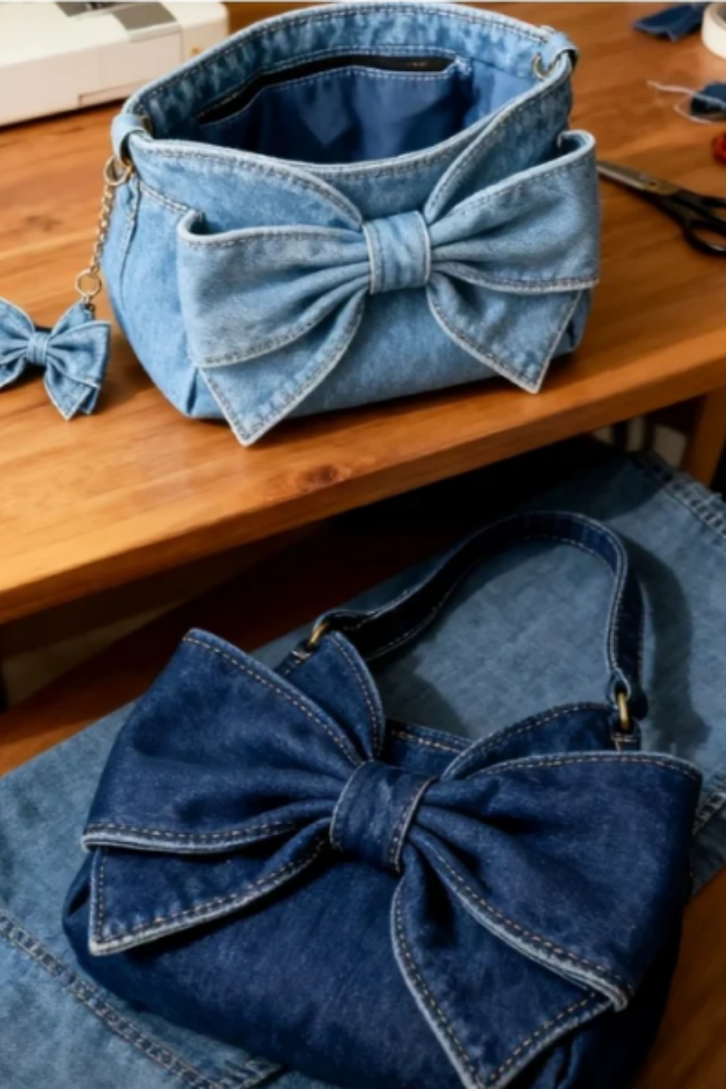 Helene - Retro-Tasche mit Schleife