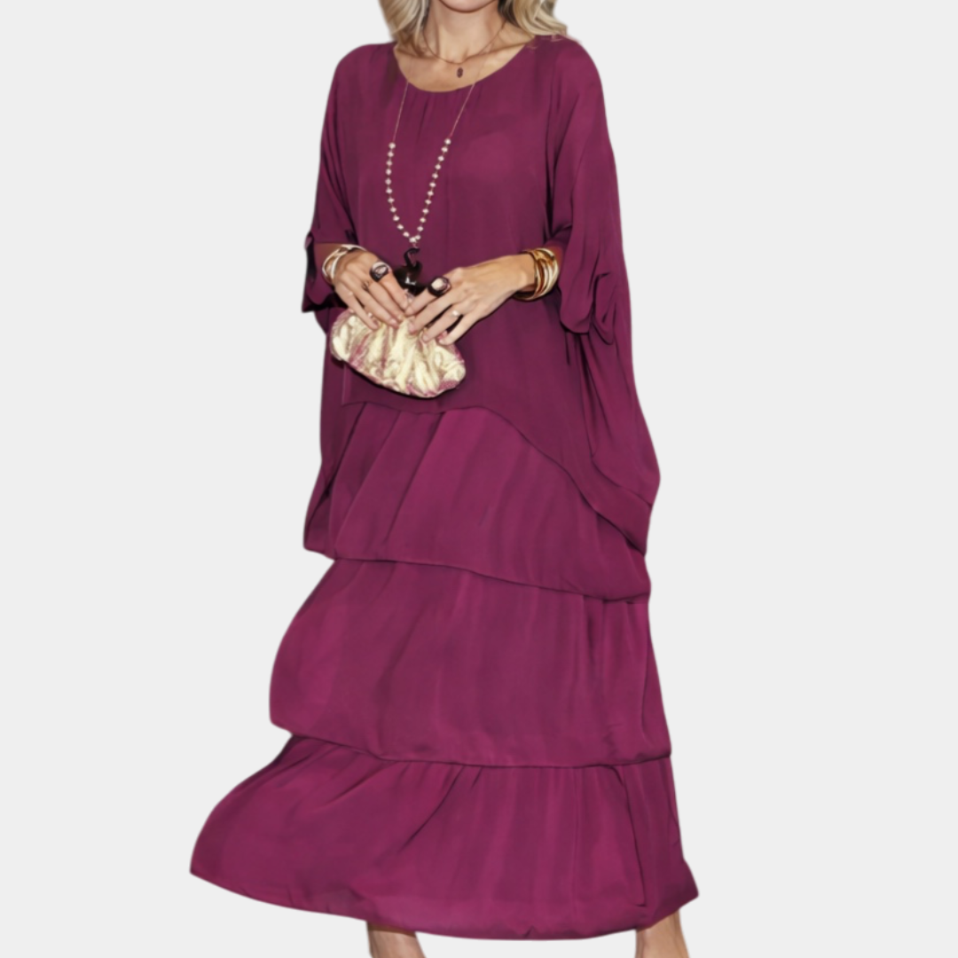 Agnès | Elegantes Fluid Maxi-Kleid
