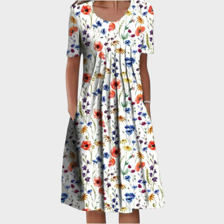 Valéria | Ausfransiges Blumenkleid