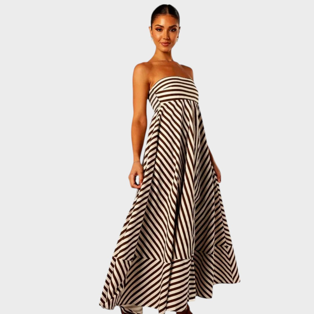 Mira | Trägerloses Maxikleid