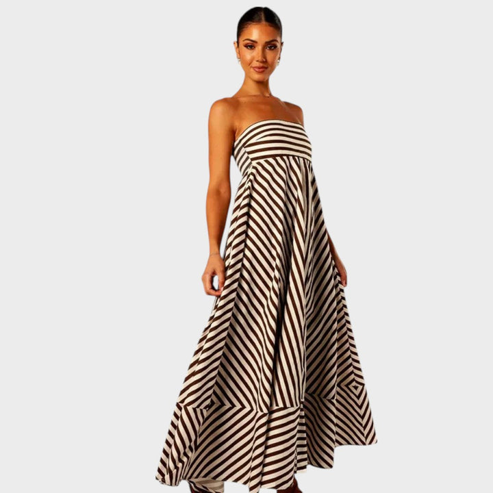 Mira | Trägerloses Maxikleid