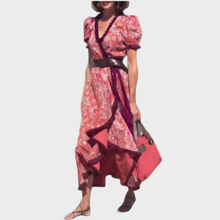 Sylvie | Langes Kleid mit Glockenärmeln