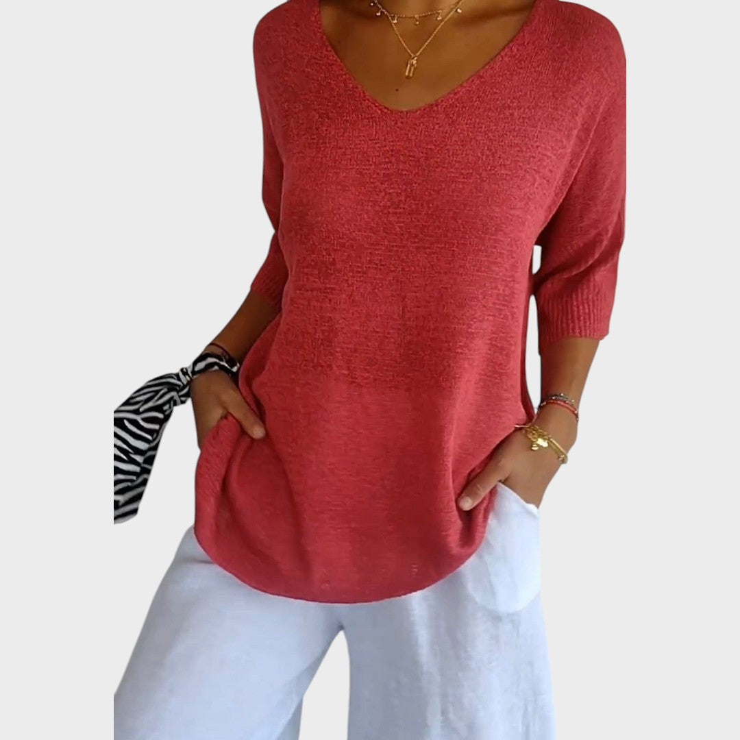 Filipa | V-Ausschnitt Pullover