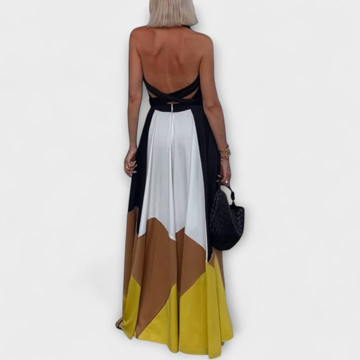Nava | Langes Rückenfreies Kleid