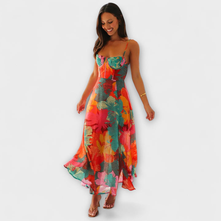 Audrey | Blumendruckkleid für Frauen - Stilvoll und Attraktiv