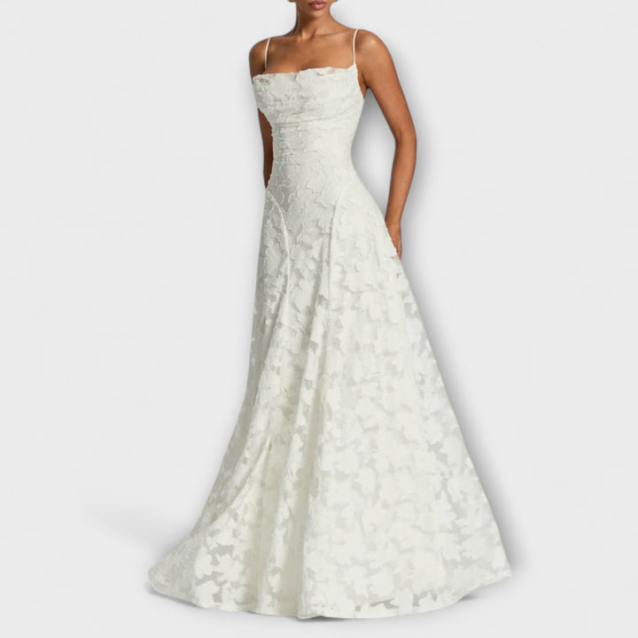 Emberly | Elegantes Jacquard-Maxikleid