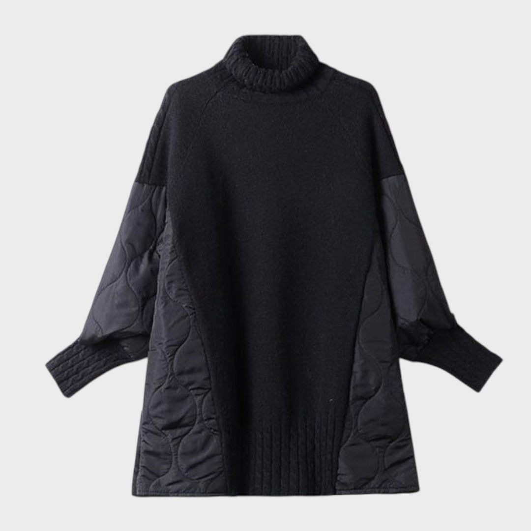 Sarah | Oversize-Pullover mit hohem Kragen